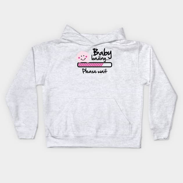 baby loading Kids Hoodie by Cheesybee